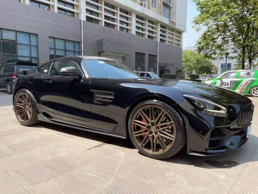 Paktechz Mercedes benz AMG GT GTS C190 Ver.1 Carbon Fiber Side Skirts 2015-2021 - Performance SpeedShop