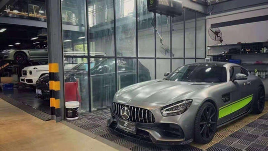 Paktechz Mercedes benz AMG GT GTS C190 Ver.1 Carbon Fiber Side Skirts 2015-2021 - Performance SpeedShop