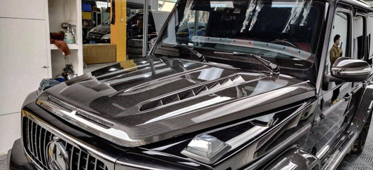 Paktechz Mercedes Benz G-Class Dry Carbon Fiber Hood - Performance SpeedShop