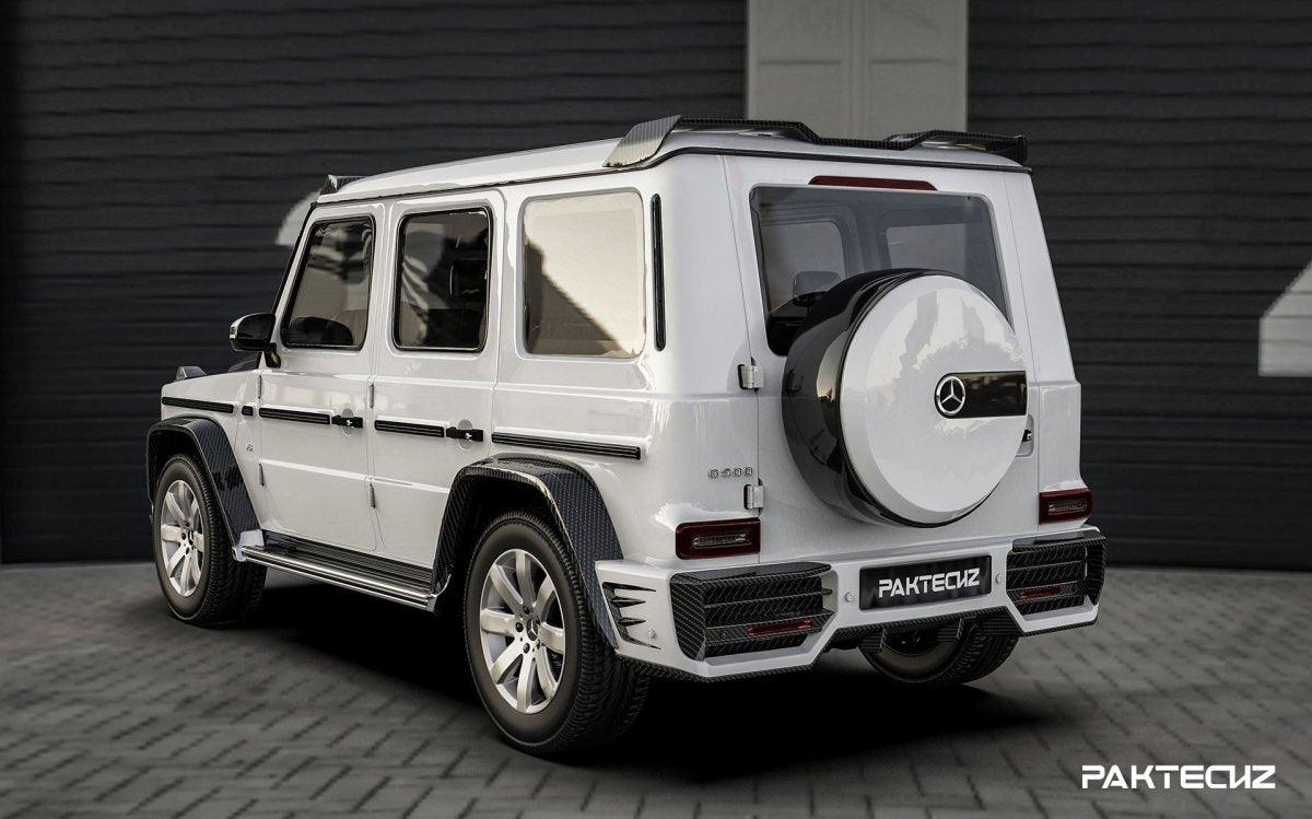 Paktechz Mercedes Benz G-Class Dry Carbon Fiber Rear Bumper ...