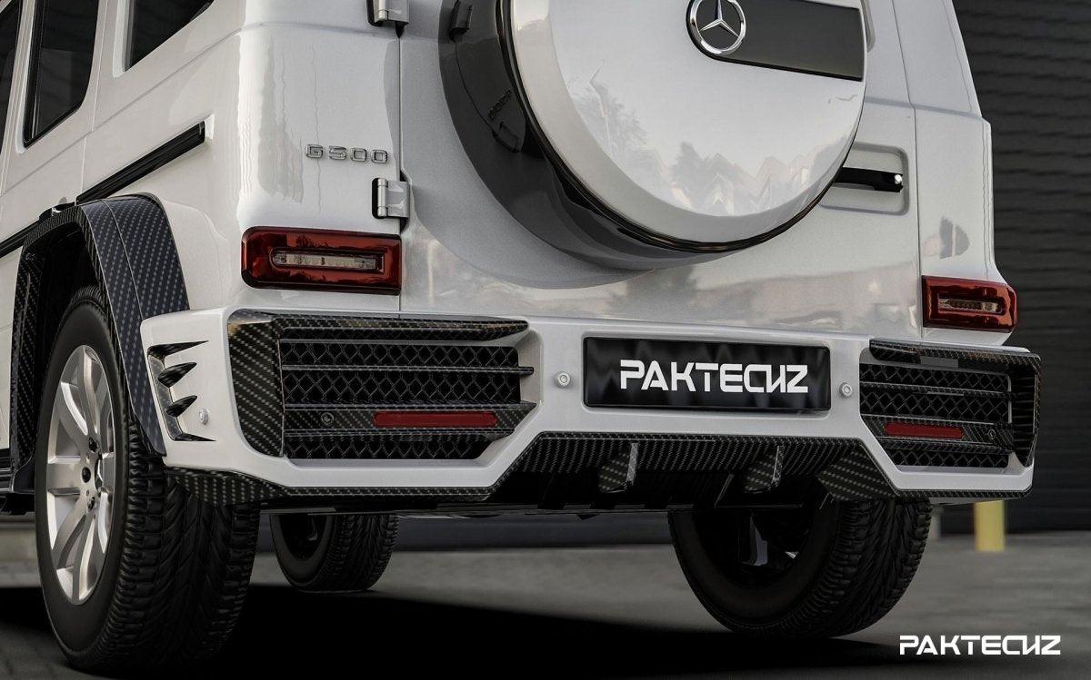 Paktechz Mercedes Benz G-Class Dry Carbon Fiber Rear Bumper ...