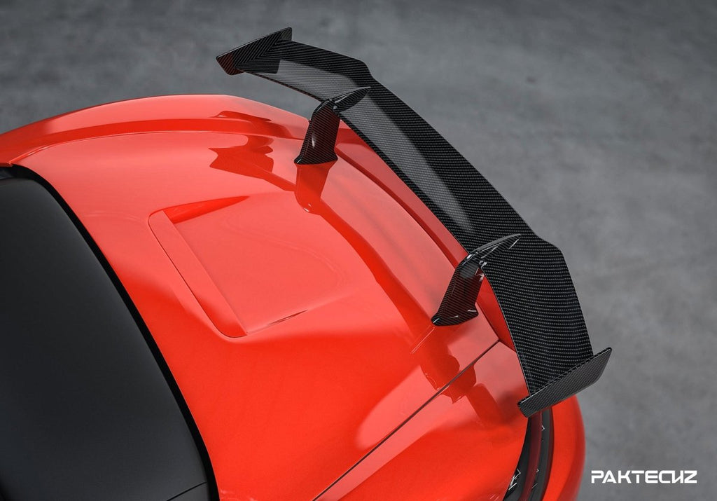 Paktechz Porsche 718 Boxster Dry Carbon Fiber Rear Spoiler Wing - Performance SpeedShop