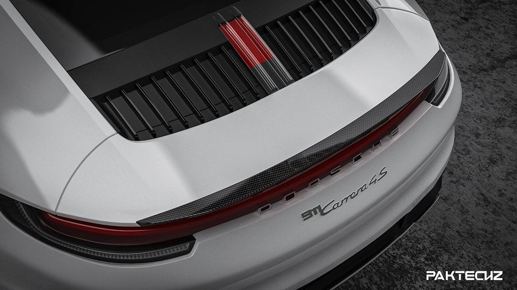 Paktechz Porsche 911 992 Carrera / S Carbon Fiber Rear Spoiler - Performance SpeedShop