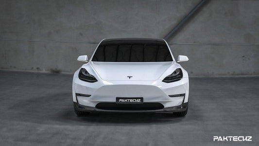 Paktechz Tesla Model 3 Dry Carbon Fiber Front Lip - Performance SpeedShop