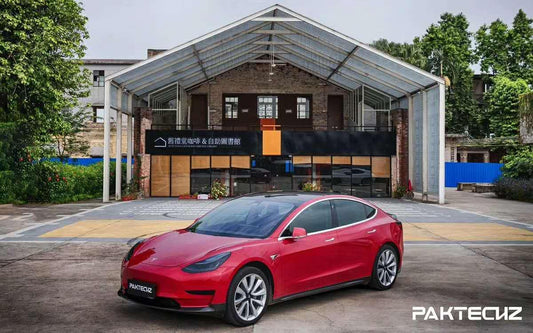 Paktechz Tesla Model 3 Dry Carbon Fiber Front Lip - Performance SpeedShop