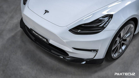 Paktechz Tesla Model 3 Dry Carbon Fiber Front Lip - Performance SpeedShop