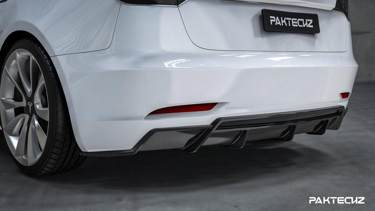 Style and Speed Combined: Tesla Model 3 Rear Diffuser– Performance ...