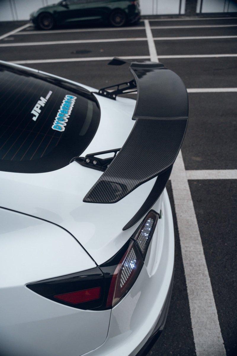 Carbon Fiber Rear Spoiler Wing for Tesla Model 3– Performance SpeedShop