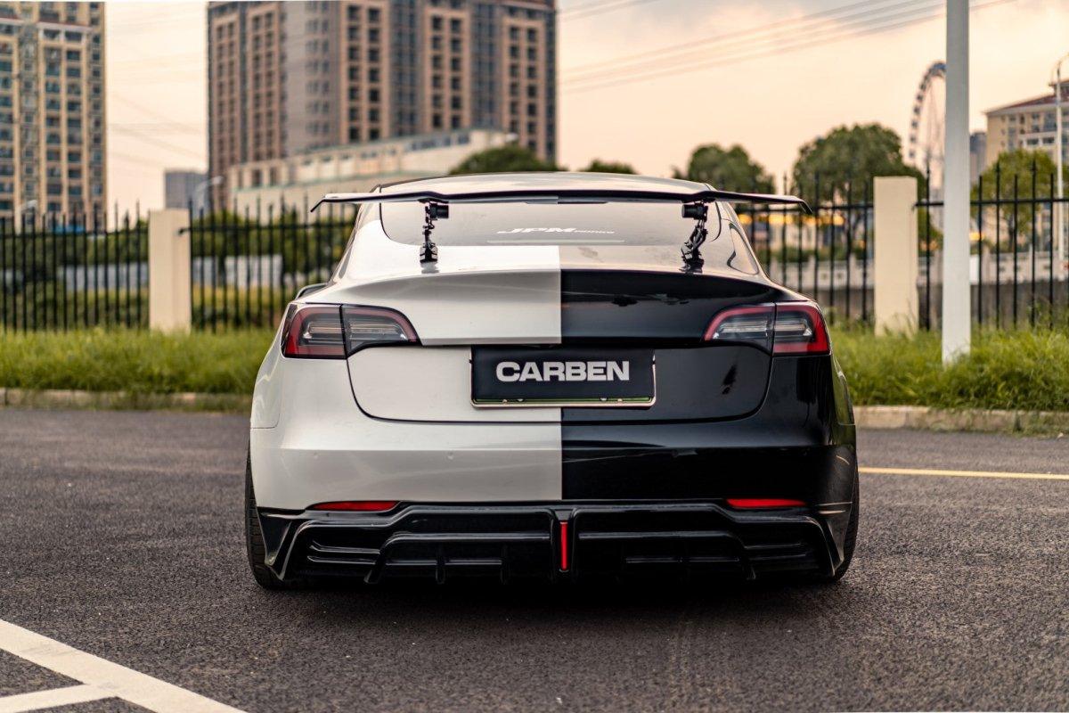 Carbon Fiber Rear Spoiler Wing for Tesla Model 3– Performance SpeedShop