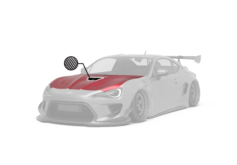ROBOT CRAFTSMAN Carbon Fiber Hood Bonnet For Toyota 86 Subaru BRZ Scion FR-S - Performance SpeedShop