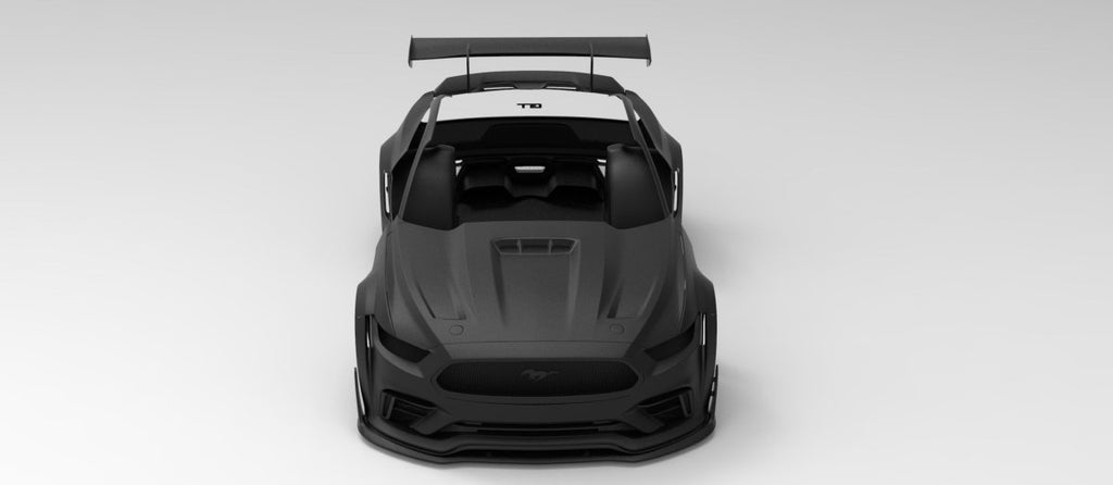 ROBOT CRAFTSMAN "Cavalier" Hood Bonnet For Ford Mustang S550.1 2015 - 2017 FRP or Carbon Fiber - Performance SpeedShop
