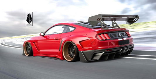 ROBOT CRAFTSMAN "DAWN & DUSK" Rear Bumper and Diffuser For Mustang S550 S550.1 S550.2 2015-2022 - Performance SpeedShop