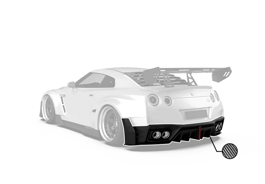 Robot Craftsman "Godzilla" Widebody Rear Diffuser for Nissan GTR R35 2008-ON - Performance SpeedShop