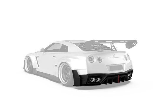 Robot Craftsman "Godzilla" Widebody Rear Diffuser for Nissan GTR R35 2008-ON - Performance SpeedShop