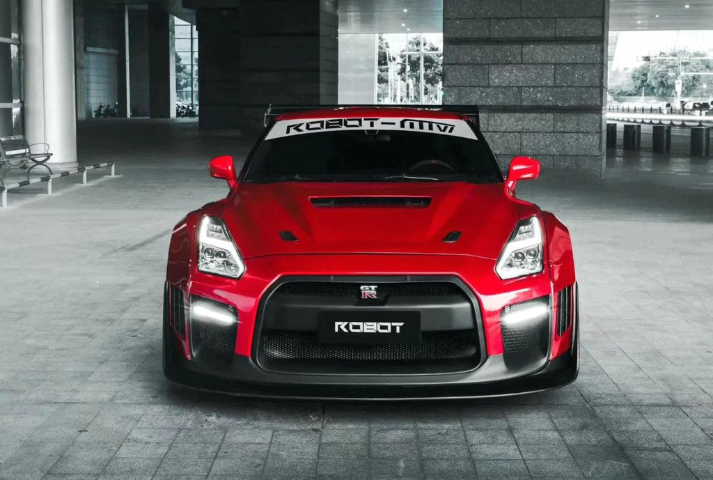 Robot Craftsman "Godzilla" Widebody Wheel Arches & Side Skirts for Nissan GTR R35 2008-ON - Performance SpeedShop