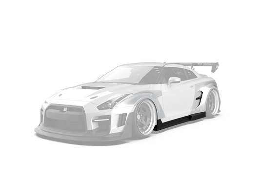 Robot Craftsman "Godzilla" Widebody Wheel Arches & Side Skirts for Nissan GTR R35 2008-ON - Performance SpeedShop