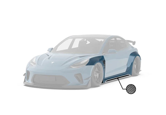 Robot Craftsman "HACKER" Widebody Wheel Arches & Side Skirts For Tesla Model 3 - Performance SpeedShop
