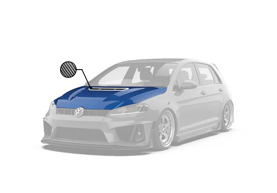 ROBOT CRAFTSMAN Hood Bonnet For Volkswagen Golf & GTI & Golf R MK7 MK7.5 - Performance SpeedShop