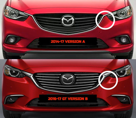 Mazda6 Sport Grand Touring Singature Carbon Edition 2014 2015 & Mazda6 Grand Touring 2016 2017 & Mazda6 Sport Grand Touring Singature Carbon Edition 2014 2015 2016 2017 2018 2019 2020 2021 2022 with Aftermarket Parts - 2014-2017 Version A / 2016-2017 Version B Front Bumper & Lip & Lower Front Splitter Lower Splitter from Robot Craftsman