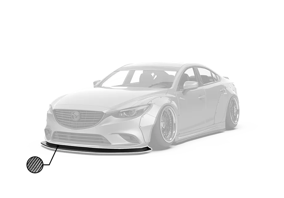 ROBOT CRAFTSMAN Mazda 6 Front Lip Splitter for OEM Bumper 2014-2019 FRP Carbon  Fiber – Performance SpeedShop
