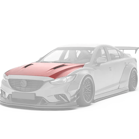 ROBOT CRAFTSMAN Mazda 6 Hood Bonnet 2014-2017 FRP or Carbon Fiber - Performance SpeedShop