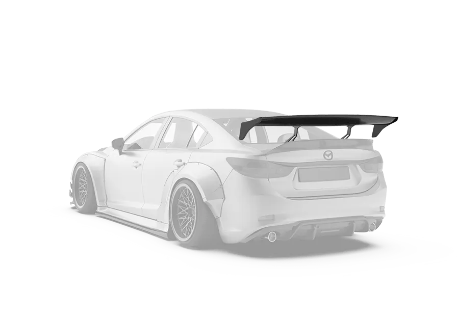 ROBOT CRAFTSMAN Mazda 6 Rear GT Spoiler Wing 2014-2022 FRP or Carbon Fiber - Performance SpeedShop