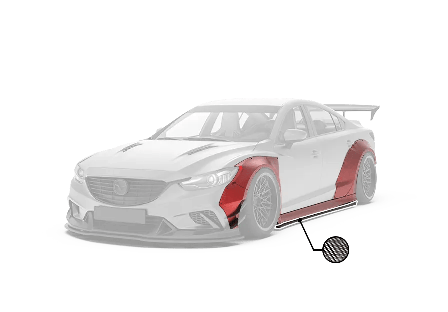 ROBOT CRAFTSMAN Mazda 6 Widebody Side Skirts & Wheel Arches Fender Flares 2014-2017 - Performance SpeedShop