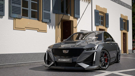 Cadillac CT5 CT5-V Sport Premium Luxury Base 2020 2021 2022 2023 2024 with Aftermarket Parts - PRISM Side Skirts Carbon Fiber / FRP from Robot Craftsman