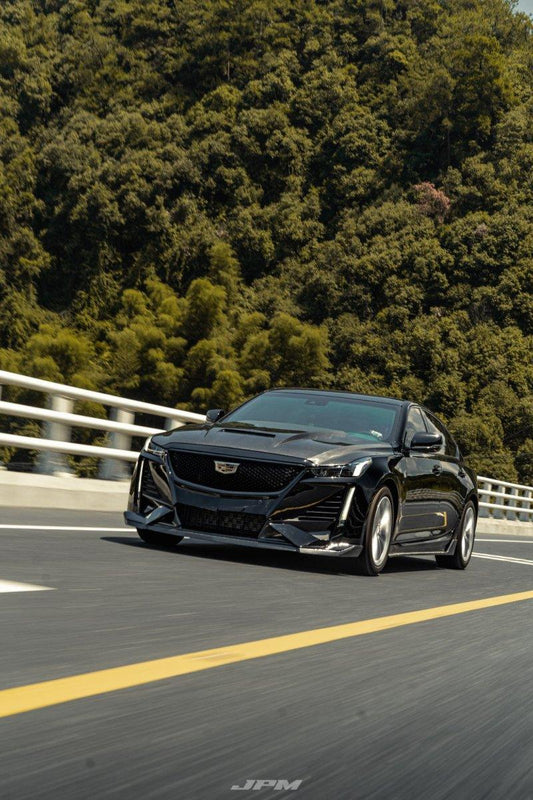 Cadillac CT5 CT5-V Sport Premium Luxury Base 2020 2021 2022 2023 2024 with Aftermarket Parts - PRISM Side Skirts Carbon Fiber / FRP from Robot Craftsman