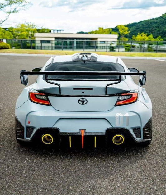 Subaru BRZ ZD8 2022 2023 2024 & Toyota GR86 ZN8 2022 2023 2024 with Aftermarket Parts - "SHINING" Extreme Rear GT Wing Carbon Fiber / FRP from Robot Craftsman
