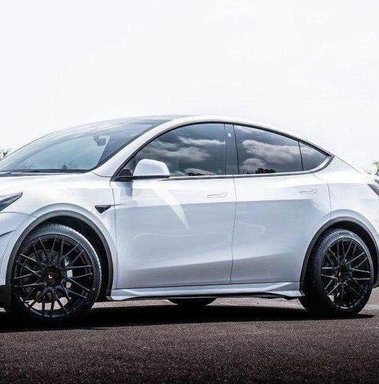 Tesla Model Y Performance AWD Long Range RWD Standard 2020 2021 2022 2023 2024 with Aftermarket Parts - "STARSHIP" Wheel Arches PP from Robot Craftsman