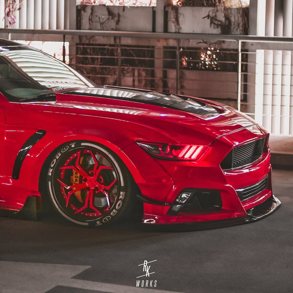 ROBOT CRAFTSMAN "STORM" Widebody Wheel Arches & Side Skirts For Ford Mustang S550.1 S550.2 GT EcoBoost V6 - Performance SpeedShop