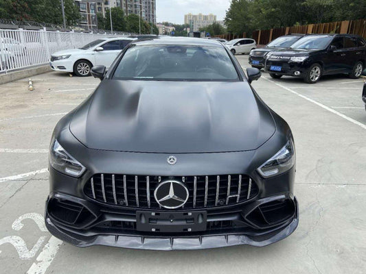 SD Carbon B Style Pre-preg Carbon Fiber Front Bumper Vent Cover for Mercedes Benz AMG GT50 GT53 4 Door X290 2019-ON - Performance SpeedShop