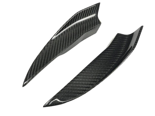 SD Carbon Carbon Fiber Front Bumper Canards For Audi A4 S4 2020-ON B9.5 - Performance SpeedShop