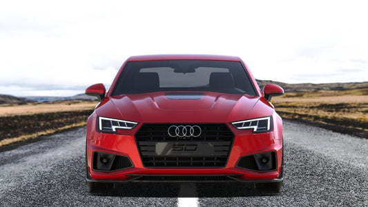 SD Carbon Carbon Fiber Front Lip For Audi A4 S-Line & S4 2019-ON B9 B9.5 - Performance SpeedShop