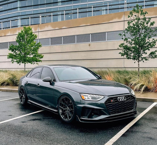 SD Carbon Carbon Fiber Front Lip For Audi A4 S-Line & S4 2019-ON B9 B9.5 - Performance SpeedShop