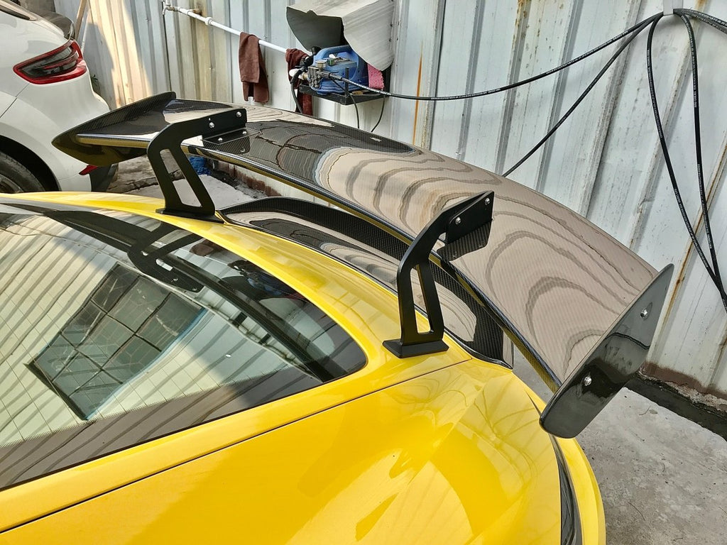 SD Carbon Club Sport Style DRY Carbon Fiber Rear Spoiler Wing For Porsche 718 Cayman Boxster - Performance SpeedShop
