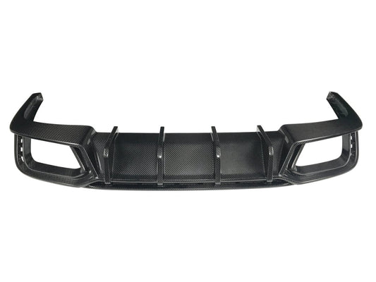 SD Carbon DRY Carbon Fiber Rear Diffuser For Audi A4 S-Line & S4 2019 B9 - Performance SpeedShop