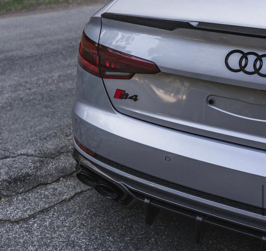 SD Carbon DRY Carbon Fiber Rear Diffuser For Audi A4 S-Line & S4 2019 B9 - Performance SpeedShop