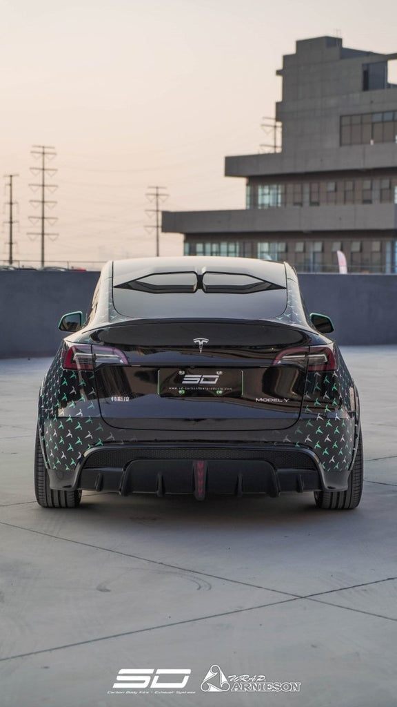 Tesla Model Y Performance Rear Trunk Spoiler - Carbon Fiber
