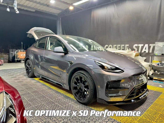 SD Carbon Front Bumper & Lip For Tesla Model Y / Performance - Performance SpeedShop