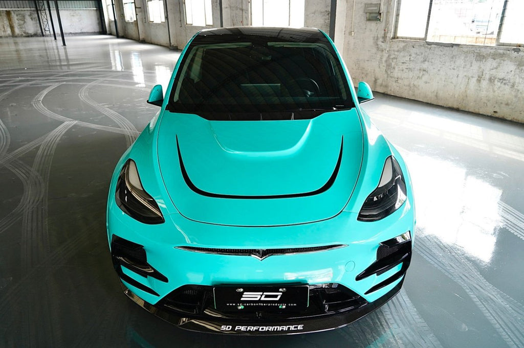 SD Carbon Front Bumper & Lip For Tesla Model Y / Performance - Performance SpeedShop