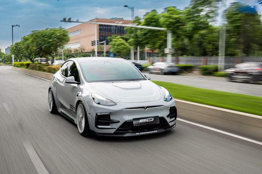 SD Carbon Front Bumper & Lip For Tesla Model Y / Performance - Performance SpeedShop