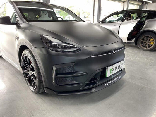 SD Carbon Front Bumper & Lip For Tesla Model Y / Performance - Performance SpeedShop