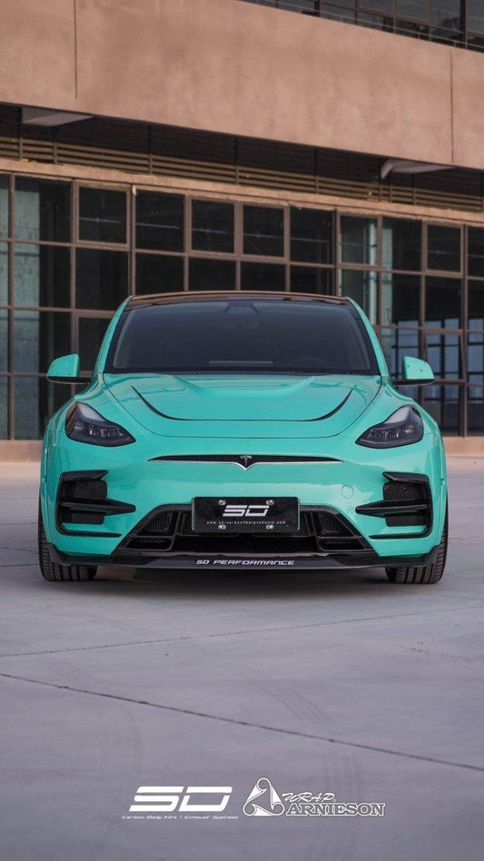 SD Carbon Front Bumper & Lip For Tesla Model Y / Performance - Performance SpeedShop