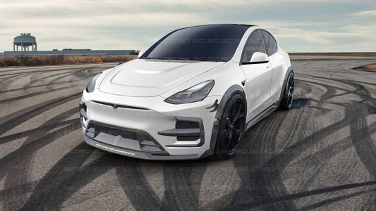 SD Carbon Front Bumper & Lip For Tesla Model Y / Performance - Performance SpeedShop