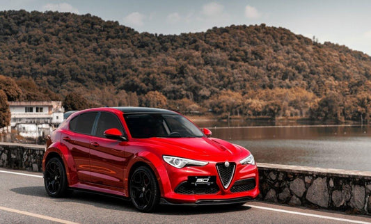 SD Carbon Pre-preg Carbon Fiber Hood Bonnet For Alfa Romeo Stelvio - Performance SpeedShop