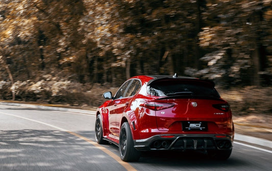 SD Carbon Pre-preg Carbon Fiber Rear Roof Spoiler For Alfa Romeo Stelvio - Performance SpeedShop