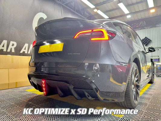 SD Carbon Rear Diffuser For Tesla Model Y / Performance - Performance SpeedShop