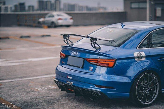 TAKD Carbon Carbon Fiber Spoiler Wing Audi RS3 2018-2020 & S3 A3 2014-2020 - Performance SpeedShop